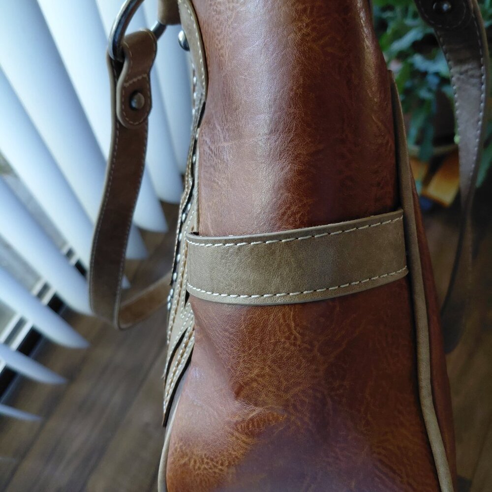 Brown Leather Shoulder Bag - Picture 5 of 6